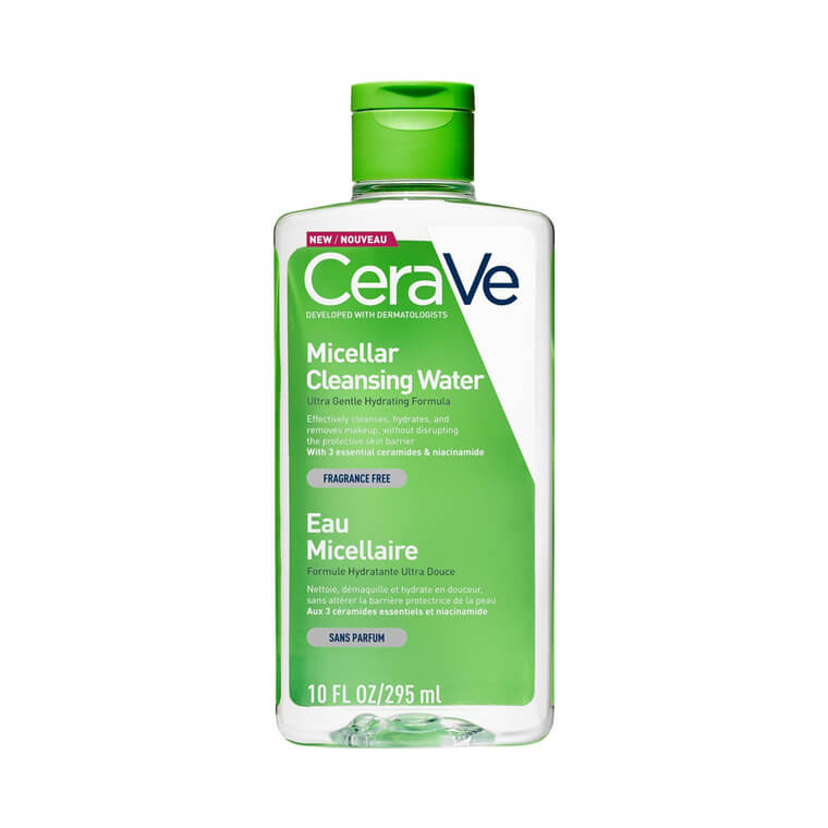 Cerave Hydrating Micellar Water Facial Cleanser & Eye Makeup Remover (296ml)