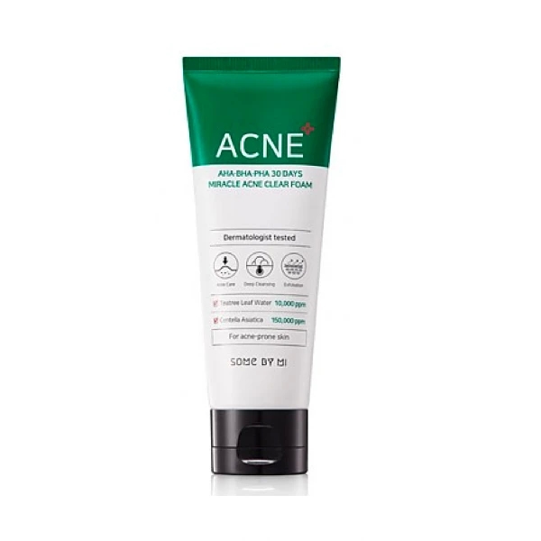 Some By Mi aha, Bha, Pha 30 Days Miracle Acne Clear Foam (100ml)