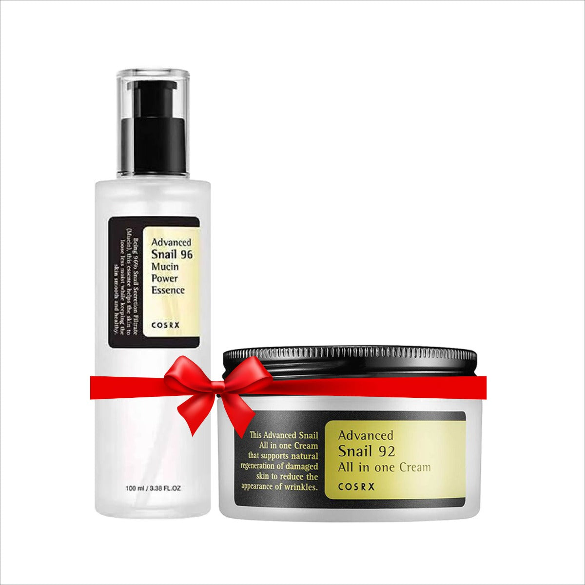 Cosrx Advanced Snail 92 All In One Cream (100g) & Cosrx Advanced Snail 96 Mucin Power Essence (100ml) Combo
